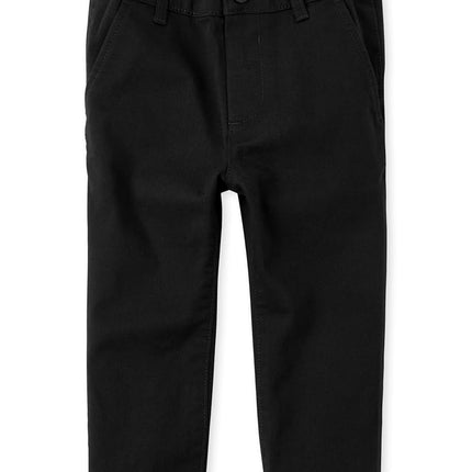 Pantalon Chino Extensible Bébé Garçon et Tout-Petit The Children's Place, Noir Unique, 2T