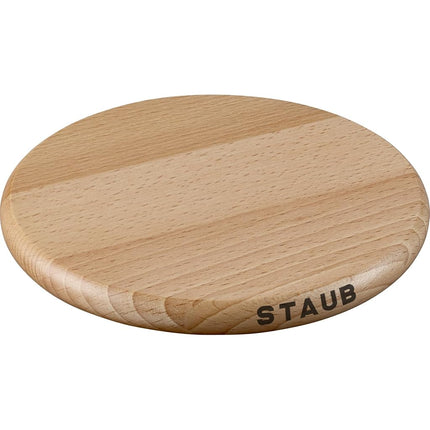 STAUB Round Magnetic Wood Trivet, 6"