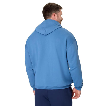 Hanes Men's EcoSmart Hoodie, Midweight Fleece, Pullover Hooded Sweatshirt, Denim Blue, L