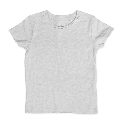 HonestBaby Multipack Camiseta de Manga Corta 100% Algodón Orgánico Bebés, Niños Pequeños, Niños y Niñas, Unisex, Gris Degradado, 6-9 Meses