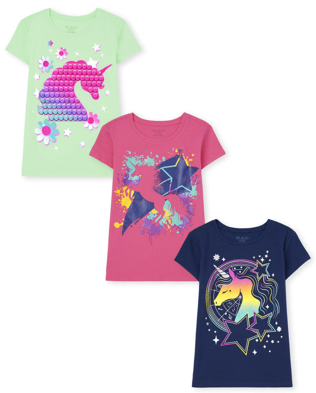 The Children's Place Girls Short Sleeve Graphic T-