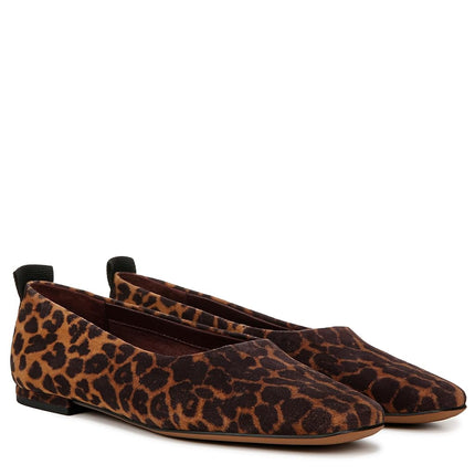 Franco Sarto Women's Vana Flat, Whiskey Brown Animal Print, 6