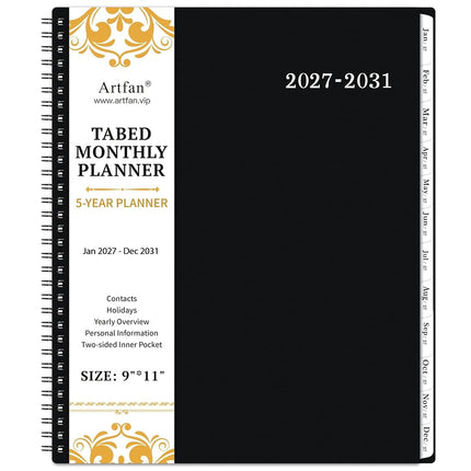 2026-2030 Monthly Planner/Calendar - 5 Year Monthl