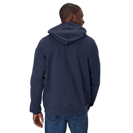 Hanes unisex-adult mensOF170Ultimate Cotton Pullover Hood Long Sleeve Hooded Sweatshirt - Blue - S