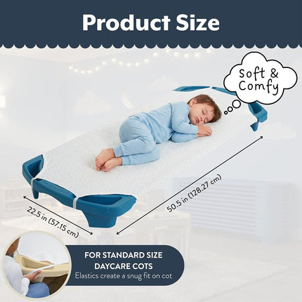 Sábana bajera ajustable Angeles Angels Rest ABC con correas elásticas, tamaño estándar, sábanas para cuna de guardería, sábanas para cuna de bebé, estampado ABC, juego de 4