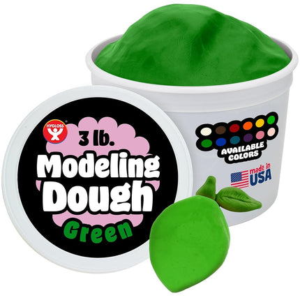 Hygloss Dazzlin' Dough, Green, 3 lb. tub