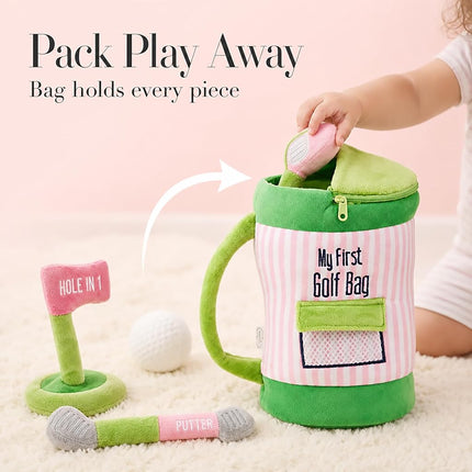Pink Golf Plush Set