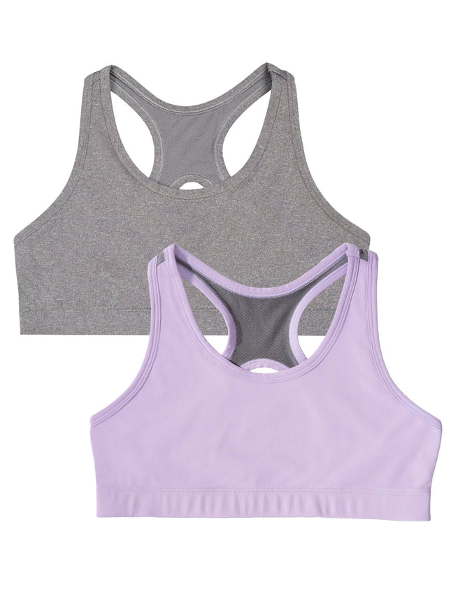 Fruit of the Loom Girls' Stay Dry Racerback Sports