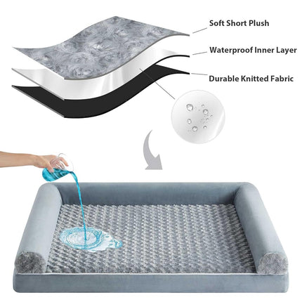 BFPETHOME Orthopedic Washable XLarge Dog Bed for Senior Dog Cozy Sleep