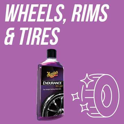 Meguiar's G7516 Endurance Tire Gel - 16 oz. Premium Tire Gel for a Lasting Glossy Shine