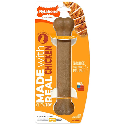 Nylabone Strong Chew Original Bone Dog Toy Made wi