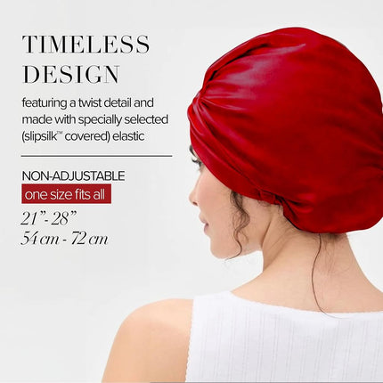 SLIP Pure Silk Bonnet, Scarlet - 100% Mulberry Silk | Made with SlipSilk™