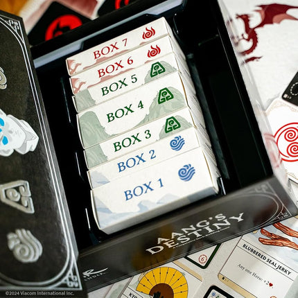 USAOPOLY Avatar The Last Airbender: El destino de Aang, juego de mesa cooperativo de construcción de mazos para 2 a 4 jugadores a partir de 10 años