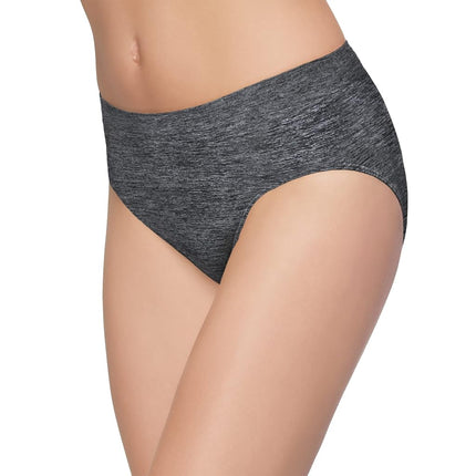 Wacoal Women's B-Smooth Brief, Charcoal Heather, L