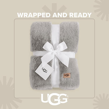 UGG Euphoria Plush Fur - Reversible Throw Blanket, Seal