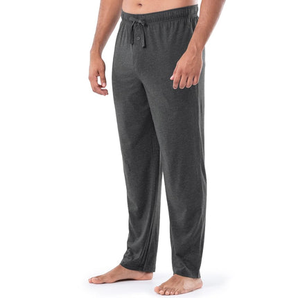 Fruit of The Loom Mens Extended Sizes Jersey Knit Sleep Pajama Lounge Pant (1 & 2 Packs), Charcoal Heather, 3X Tall
