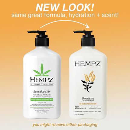 Hempz Hydratant Corporel aux Herbes Peaux Sensibles 500 ml