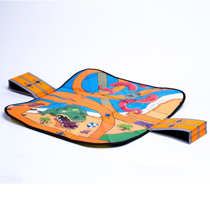 Hot Wheels Tara Toys Ramp It Up ZipBin Storage Box, Holds 300 Toy Cars, Includes Playmat and 2 Fold-out Ramps, Ages 3+