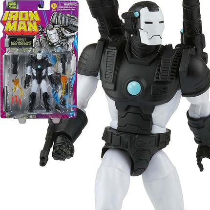 Hasbro Legends Series Marvel's War Machine, 6-inch Action Figure, 6 Accessories, Multi-Coloured
