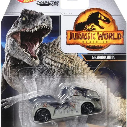 Hot Wheels Jurassic World Character Cars – Lot de 4 véhicules moulés sous pression de la série GRM80-956A