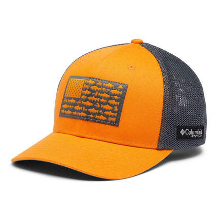 Columbia Unisex's PFG Fish Mesh Ball Cap-High, Ora