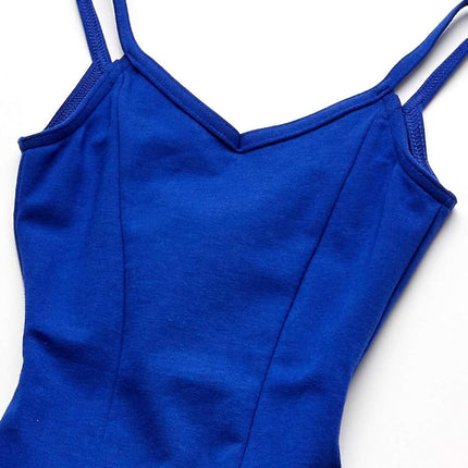 Capezio Girls' Classic Princess Camisole Leotard - Blue - S
