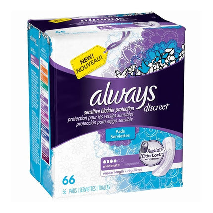 Always Discreet Moderate Absorbency Incontinence P