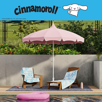 Sanrio Cinnamoroll Oversized Cotton Beach Towel, 30 x 60 Inch Large Soft & Absorbent Pool, Bath & Beach Towel (100% Officially Licensed Product) by Franco Collectibles