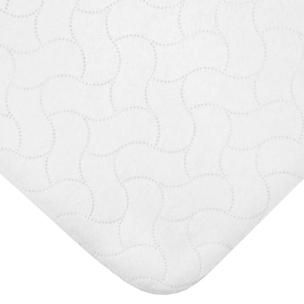 American Baby Company Housse de matelas imperméable gaufrée, aspect matelassé, multi-usage, plate et protectrice, blanche