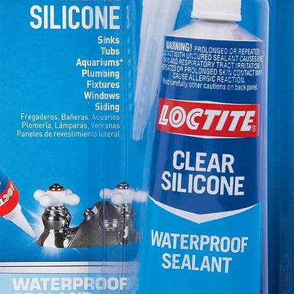 Loctite 2001083 Clear Silicone Waterproof Sealant,