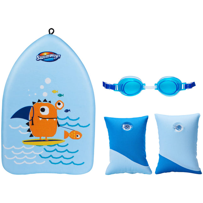 SwimWays Value Pack, Fish Face Guppy Goggles ,Soft