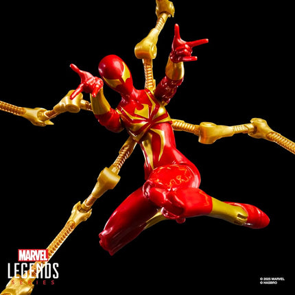 Marvel Legends Series Magic: The Gathering Mary Jane Watson (Iron Spider), Spider-Man Action Figure and Exclusive Foil Trading Card, Red