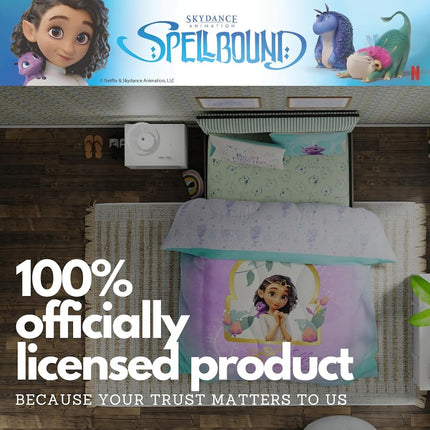Franco Spellbound Kids Bedding Super Soft Microfiber Comforter and Sheet Set, 4 Piece Twin Size, (Officially Licensed Product)