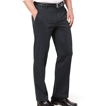 Dockers Men's Classic Fit Signature Khaki Lux Cotton Stretch Pants (Regular and Big & Tall) Casual, Charcoal Heather, 40W x 30L