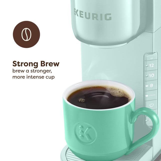 Cafetera Keurig K-Express de una sola porción para cápsulas K-Cup, 3 tamaños de preparación, función de botón fuerte, depósito extraíble de 42 oz, menta