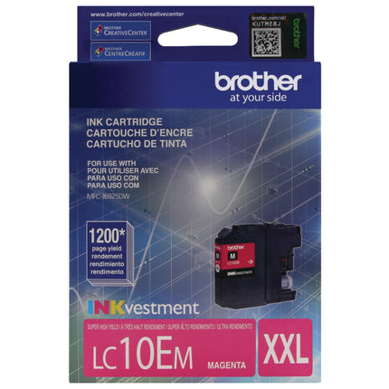 Brother Printer LC10EM Super High Yield Magenta In