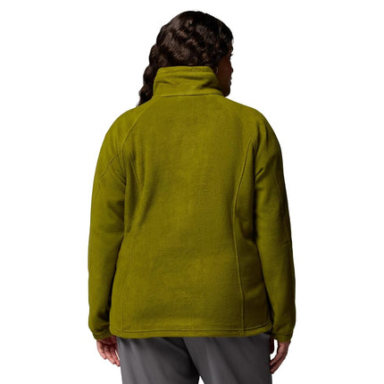 Columbia Women's Benton Springs Full Zip Fleece Jacket, Mossy Green, 2X