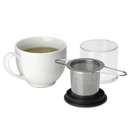 FORLIFE Stainless Folding Handle Tea Infuser with Carrying Case