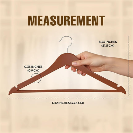 Utopia Home Wooden Hangers 20 Pack – Slim Suit Hangers Cherry