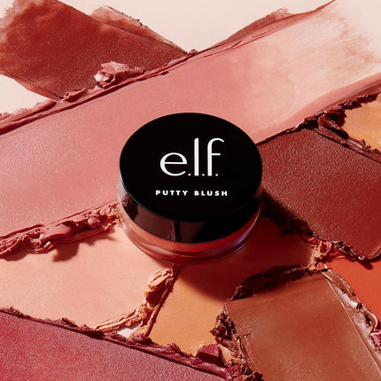 (Fiji) - e.l.f. Putty Blush, Creamy & Ultra Pigmented Formula, Infused with Argan Oil & Vitamin E, Fiji, 10ml (10g)