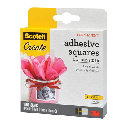 Scotch Photo Splits Double-Sided Adhesive Mounting Squares, Paper, Original Version, 1000 Count (Pack of 1)