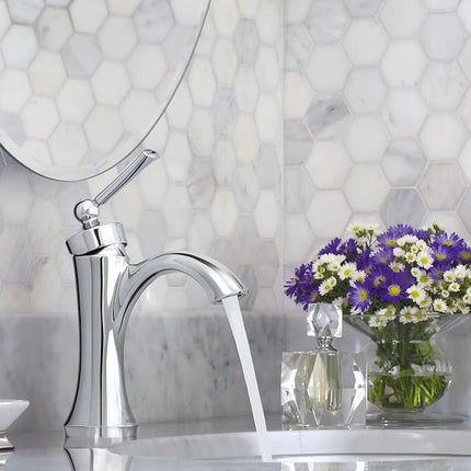 Moen 4500 Robinet de salle de bain Wynford à arche haute et à poignée unique, chrome