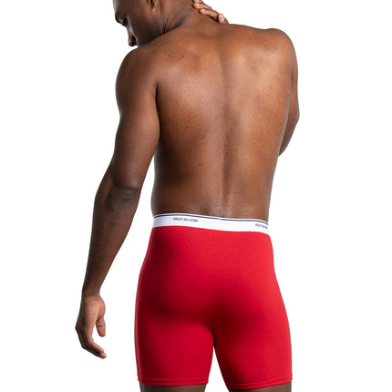 Fruit of the Loom Men's Active Cotton Blend Lightweight Boxer Briefs, Assorted Colors (8 Pack), L UK