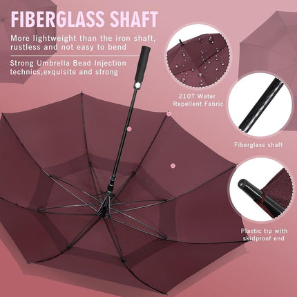 ZOMAKE Golf Umbrella 68/62/54/51 Inch Large Umbrellas Windproof Double Canopy, Automatic Open