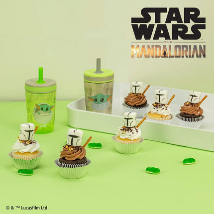 Zak Designs Star Wars Kelso 15oz Leak-Proof Toddler Straw Cups, 2-Pack