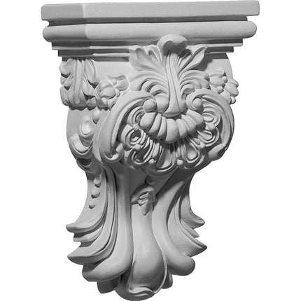 Ekena COR05X02X07HI 5 3/8" W x 2 1/2" D x 7 3/4" H Hillsborough Corbel, Primed