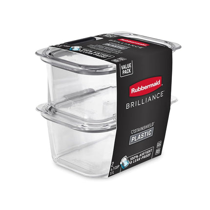 Rubbermaid Brilliance BPA Free Food Storage Containers with Lids