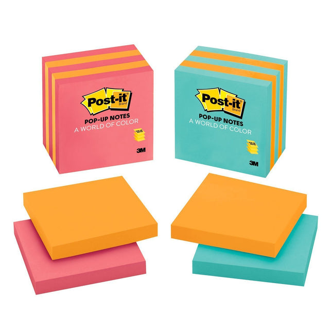 Post-it Pop-up Notes, 3x3 in, 5 Pads, America's #1