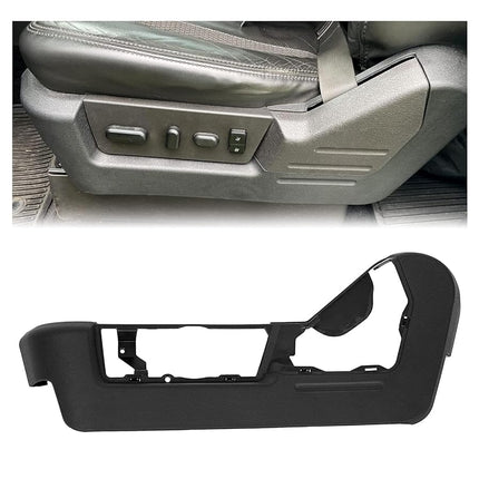 ECOTRIC Panel de cubierta del embellecedor del asiento delantero del lado del conductor Compatible con Ford F150 Lincoln Mark LT 2009-2014 Reemplazo para 9L3Z-1662187-EA, F761 NO apto para asientos eléctricos con ajuste manual y Super Cab.