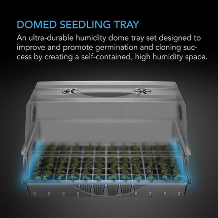 AC Infinity Large Humidity Dome, Heavy-Duty Germination Kit with 3 mm